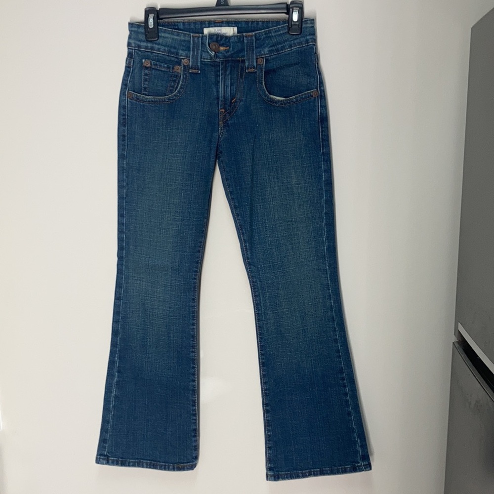 Levi’s flare 515 red tab button flap back pockets size 4P medium - Picture 6 of 15